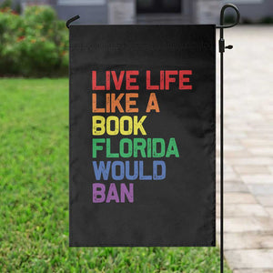 Retro Live Like Book In Florida LGBTQ Subtle Pride Garden Flag Rainbow LGBTQIA Pride TS10 Print Your Wear