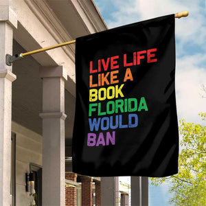 Retro Live Like Book In Florida LGBTQ Subtle Pride Garden Flag Rainbow LGBTQIA Pride TS10 Print Your Wear