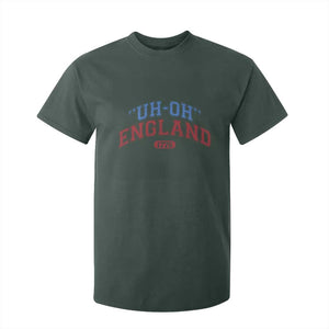 Funny 4th of July T Shirt For Kid Uh Oh England 1776 TS10 Dark Forest Green Print Your Wear
