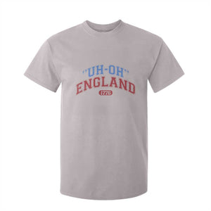 Funny 4th of July T Shirt For Kid Uh Oh England 1776 TS10 Ice Gray Print Your Wear