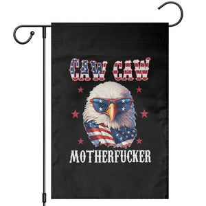 Bald Eagle Patriotic Garden Flag Caw Caw Motherfucker American Flag TS10 Black Print Your Wear