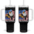 Funny Patriotic 4th Of July Tumbler With Handle Eagle DILF Damn I Love Freedom TS10 One Size: 40 oz Black Print Your Wear