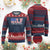 Funny Patriotic 4th Of July Knit Sweatshirt DILF Damn I Love Freedom American Flag TS10 Burgundy Print Your Wear