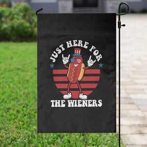 Funny 4th Of July Garden Flag I'm Just Here for The Wieners Hot Dog TS10 Print Your Wear