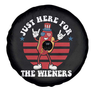 Funny 4th Of July Spare Tire Cover I'm Just Here for The Wieners Hot Dog TS10 Print Your Wear