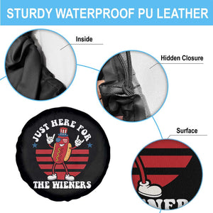 Funny 4th Of July Spare Tire Cover I'm Just Here for The Wieners Hot Dog TS10 Print Your Wear