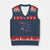 Patriotic Subtle FDT V-Neck Knit Sweater Vest Coquette Bow Patriotic 4th of July TS10 Navy Red Print Your Wear