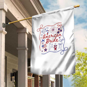 American Bride Bachelorette Party Garden Flag Coquette Bow 4th Of July TS10 Print Your Wear