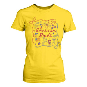American Bride Bachelorette Party T Shirt For Women Coquette Bow 4th Of July TS10 Daisy Print Your Wear