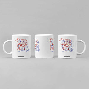 American Bride Bachelorette Party Coffee Mug Coquette Bow 4th Of July TS10 Print Your Wear