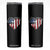 Patriotic Christian Skinny Tumbler Faith In God Heart Cross Flag 4th Of July Religious TS10 Black Print Your Wear