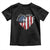 Patriotic Christian Toddler T Shirt Faith In God Heart Cross Flag 4th Of July Religious TS10 Black Print Your Wear