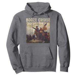Funny 4th of July Hoodie Political Party Booze Cruise Founding Father TS10 Charcoal Print Your Wear