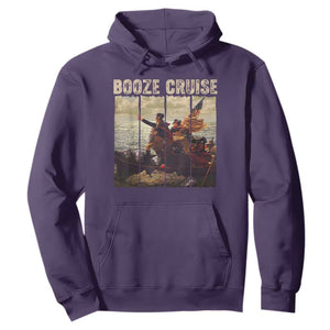 Funny 4th of July Hoodie Political Party Booze Cruise Founding Father TS10 Purple Print Your Wear