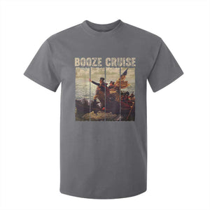 Funny 4th of July T Shirt For Kid Political Party Booze Cruise Founding Father TS10 Charcoal Print Your Wear