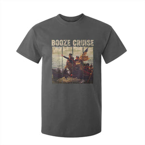 Funny 4th of July T Shirt For Kid Political Party Booze Cruise Founding Father TS10 Dark Heather Print Your Wear