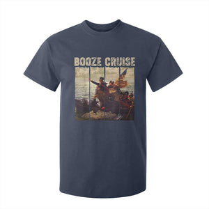 Funny 4th of July T Shirt For Kid Political Party Booze Cruise Founding Father TS10 Navy Print Your Wear