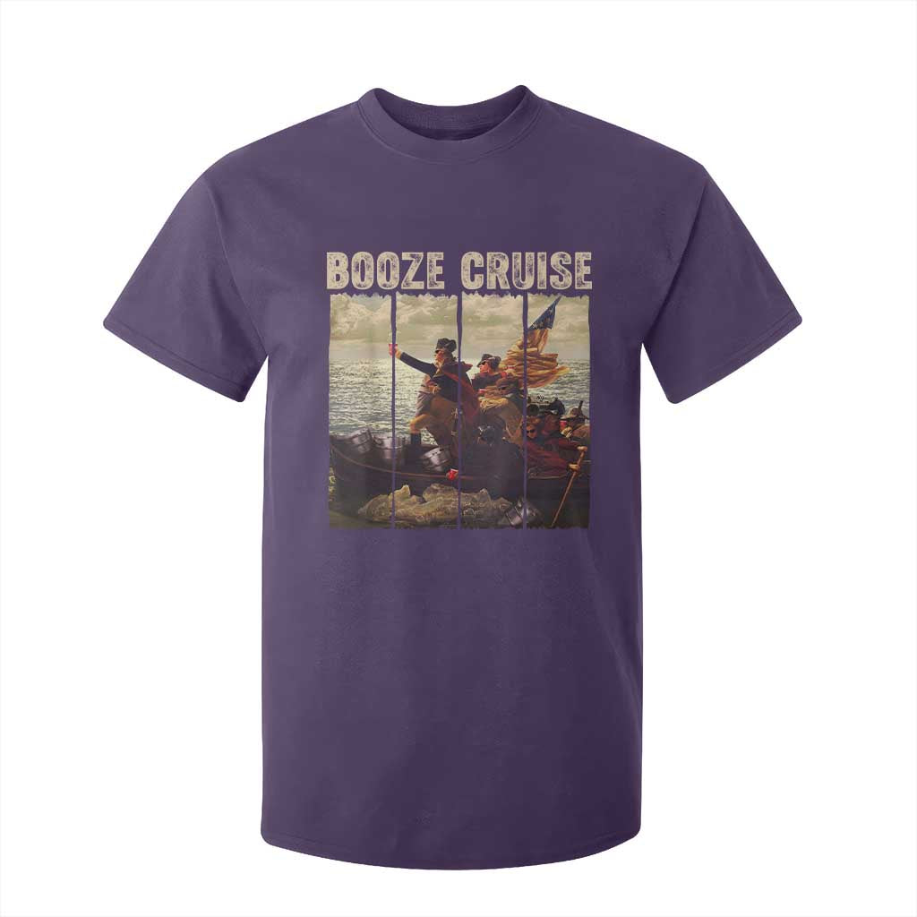 Funny 4th of July T Shirt For Kid Political Party Booze Cruise Founding Father TS10 Purple Print Your Wear