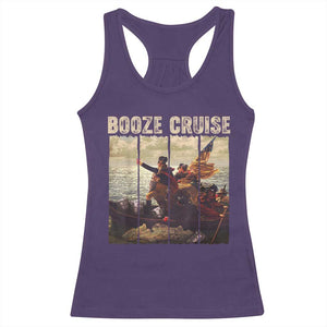 Funny 4th of July Racerback Tank Top Political Party Booze Cruise Founding Father TS10 Purple Print Your Wear