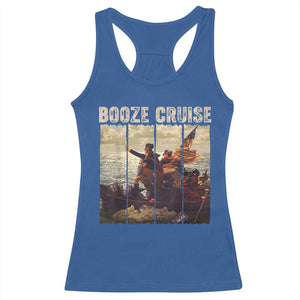 Funny 4th of July Racerback Tank Top Political Party Booze Cruise Founding Father TS10 Royal Blue Print Your Wear