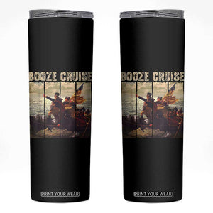 Funny 4th of July Skinny Tumbler Political Party Booze Cruise Founding Father TS10 Black Print Your Wear