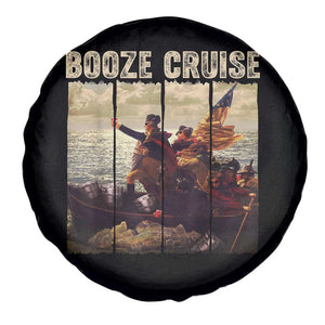 Funny 4th of July Spare Tire Cover Political Party Booze Cruise Founding Father TS10 Print Your Wear