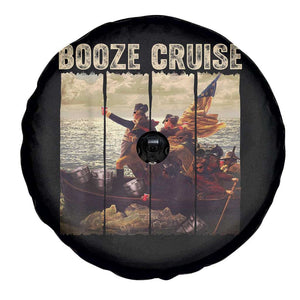 Funny 4th of July Spare Tire Cover Political Party Booze Cruise Founding Father TS10 Print Your Wear
