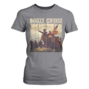 Funny 4th of July T Shirt For Women Political Party Booze Cruise Founding Father TS10 Charcoal Print Your Wear