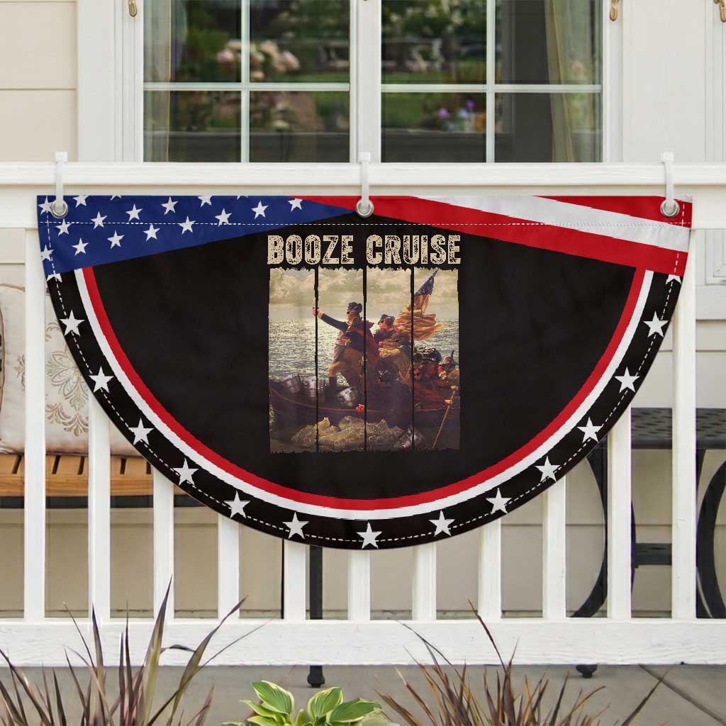Funny 4th of July Patriotic Fan Flag Political Party Booze Cruise Founding Father