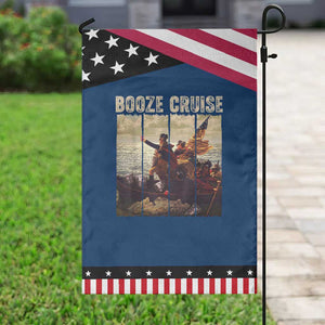 Funny 4th of July Garden Flag Political Party Booze Cruise Founding Father TS10 Classic Blue Black Print Your Wear