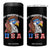 Funny 4th of July 4 in 1 Can Cooler Tumbler My Pronouns Are USA Eagle American TS10 One Size: 16 oz Black Print Your Wear
