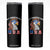 Funny 4th of July Skinny Tumbler My Pronouns Are USA Eagle American TS10 Black Print Your Wear