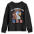 Funny 4th of July Youth Sweatshirt My Pronouns Are USA Eagle American TS10 Black Print Your Wear
