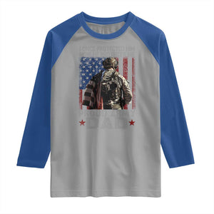Proud Army Dad Raglan Shirt I Once Protected Him Now He Protects Me TS10 Sport Gray Royal Print Your Wear
