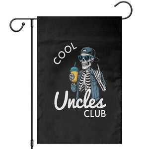 Cool Uncles Club Garden Flag Funny Uncle Skeleton