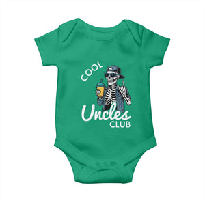 Cool Uncles Club Baby Onesie Funny Uncle Skeleton TS10 Irish Green Print Your Wear