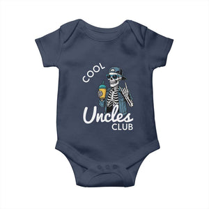 Cool Uncles Club Baby Onesie Funny Uncle Skeleton TS10 Navy Print Your Wear