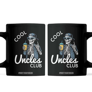 Cool Uncles Club Coffee Mug Funny Uncle Skeleton TS10 Black Print Your Wear