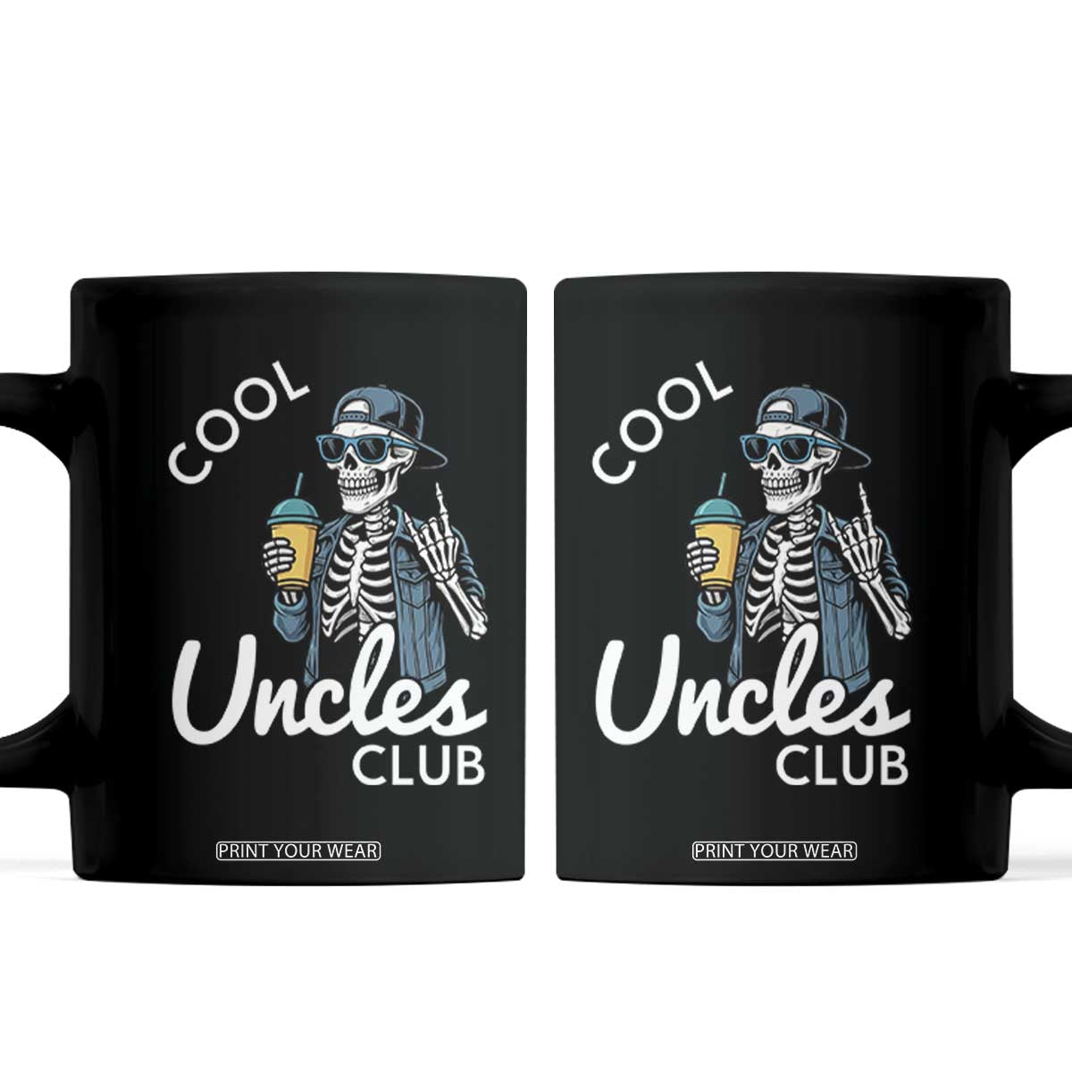 Cool Uncles Club Coffee Mug Funny Uncle Skeleton