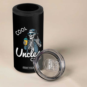 Cool Uncles Club 4 in 1 Can Cooler Tumbler Funny Uncle Skeleton TS10 Print Your Wear