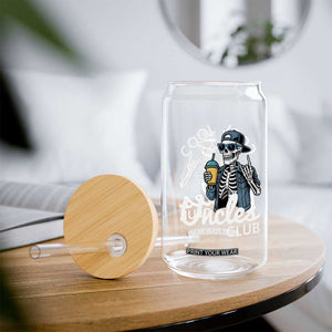 Cool Uncles Club Glass Can Funny Uncle Skeleton
