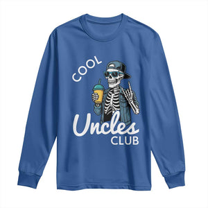Cool Uncles Club Long Sleeve Shirt Funny Uncle Skeleton