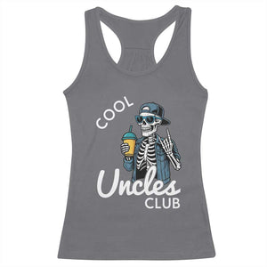 Cool Uncles Club Racerback Tank Top Funny Uncle Skeleton