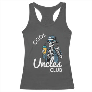Cool Uncles Club Racerback Tank Top Funny Uncle Skeleton