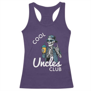 Cool Uncles Club Racerback Tank Top Funny Uncle Skeleton
