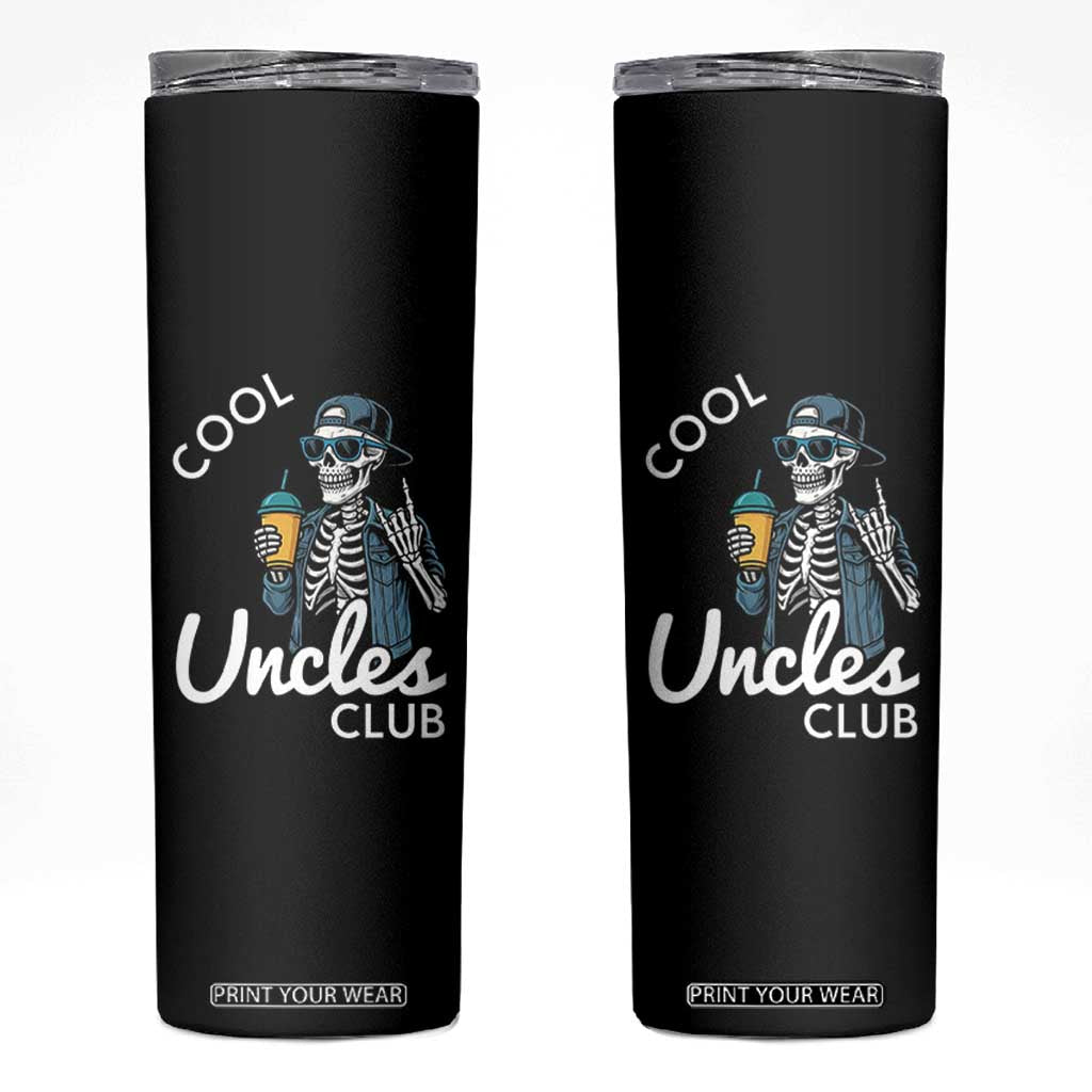 Cool Uncles Club Skinny Tumbler Funny Uncle Skeleton