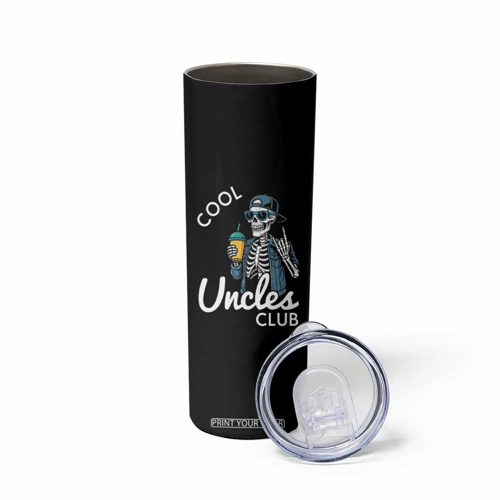 Cool Uncles Club Skinny Tumbler Funny Uncle Skeleton