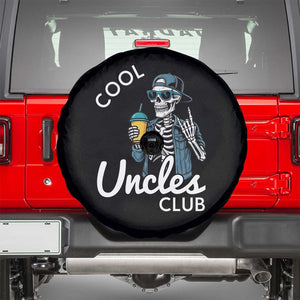 Cool Uncles Club Spare Tire Cover Funny Uncle Skeleton TS10 Black Print Your Wear
