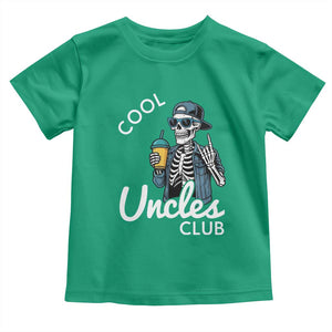 Cool Uncles Club Toddler T Shirt Funny Uncle Skeleton TS10 Irish Green Print Your Wear