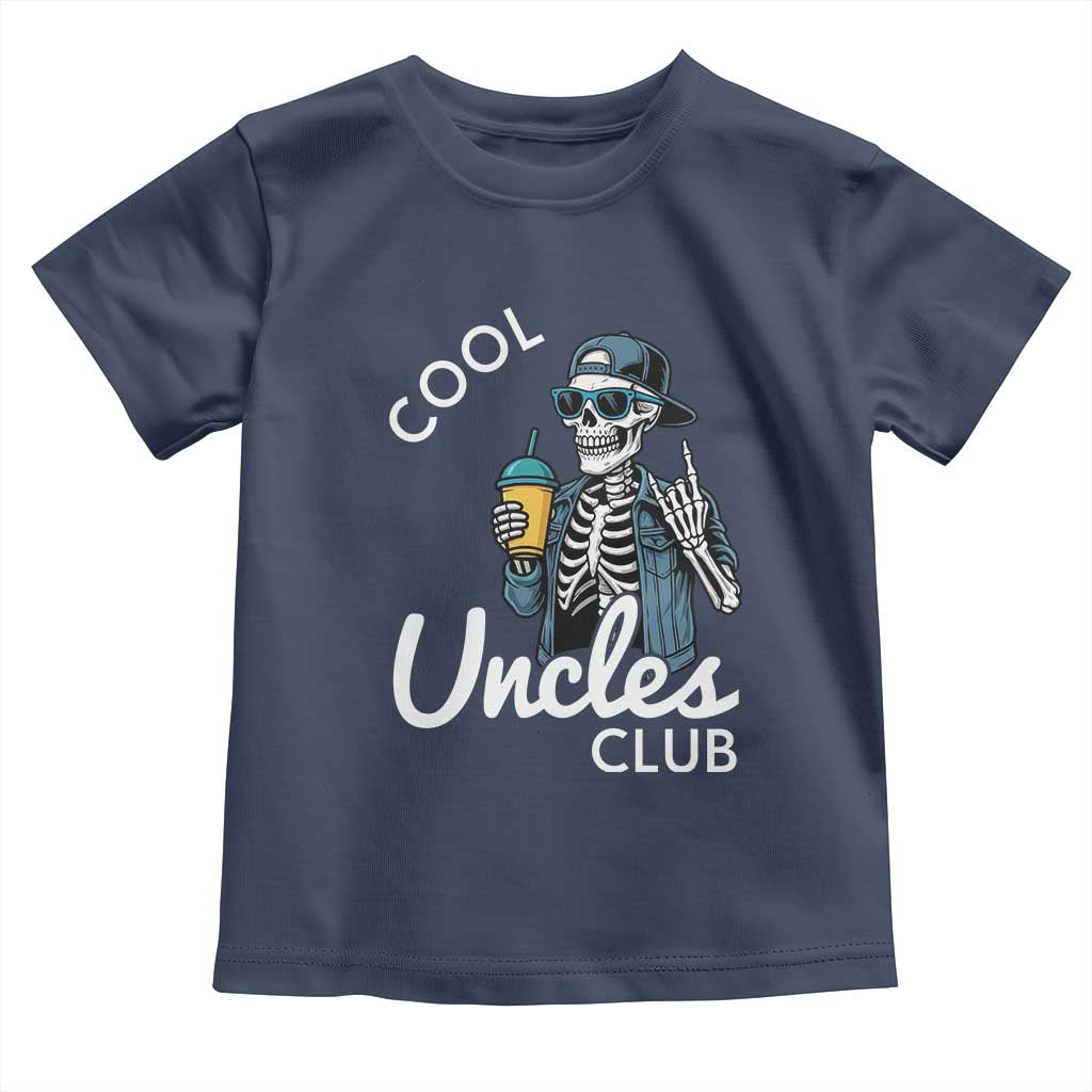 Cool Uncles Club Toddler T Shirt Funny Uncle Skeleton TS10 Navy Print Your Wear
